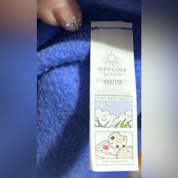 NWT OFFLINE By Aerie Cloud Fleece Classic Crewneck Sweatshirt - Picture 8 of 9